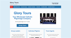 Desktop Screenshot of glory-tours.com